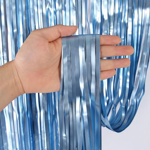 Picture of BACK DROP CURTAIN BLUE 100 X 200CM